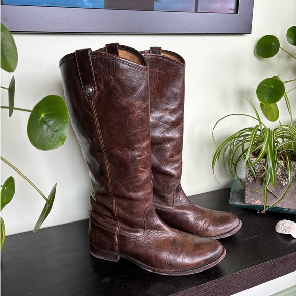 Frye Shoes - Frye Brown Leather Riding Boots-size 10